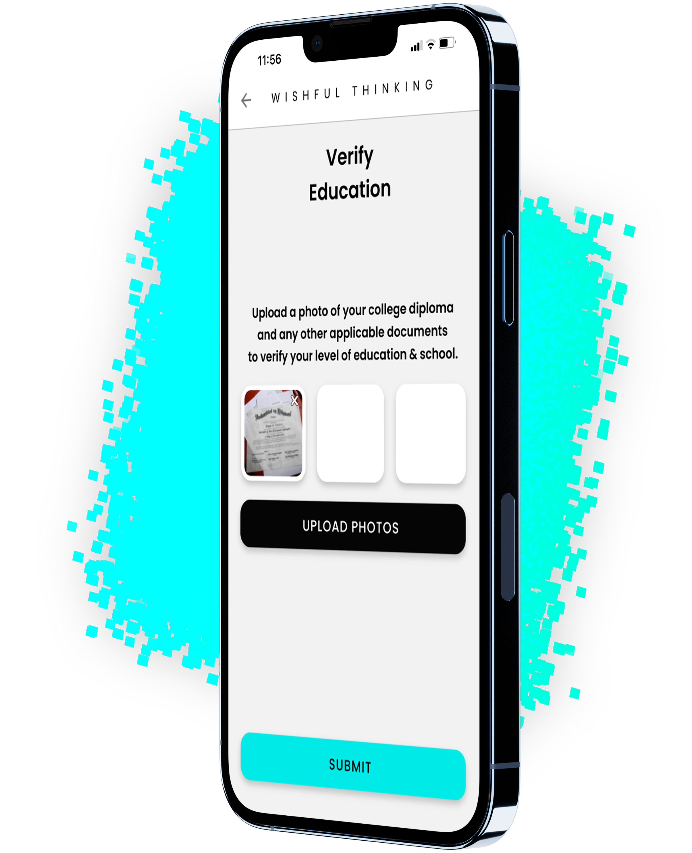 Education Verification Screen